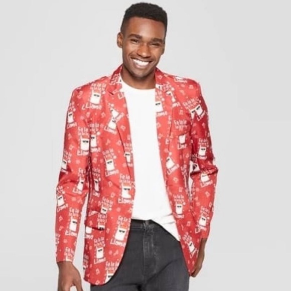 Suitmeister FALALALA LLAMA Suit Jacket - Picture 2 of 7